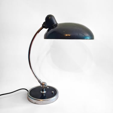 Kaiser Idell German Bauhaus Black Model 6631 President Desk Lamp by Christian Dell 1930s Office Luxury 