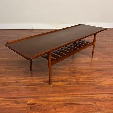 Danish Modern Teak Surfboard Coffee Table