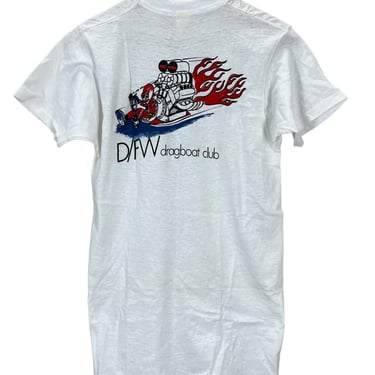 Vintage 70s Dallas Fort Worth Drag Boat Racing Club T-Shirt