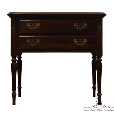 ETHAN ALLEN Georgian Court Solid Cherry Traditional 28" Two Drawer Nightstand 11-5206 