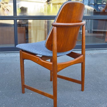 Early Teak Shield Back Dining Chair by Arne Hovmand-Olsen