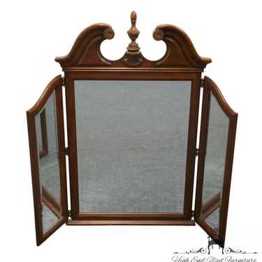 KATHY IRELAND Cherry Traditional Style 56" Tri-View Dresser Mirror 