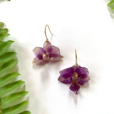 Florabee Orchid Earrings