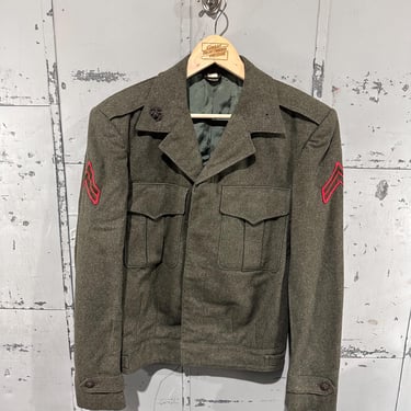 Vintage USMC Food Handler Jacket | White Cotton Military | Wesley