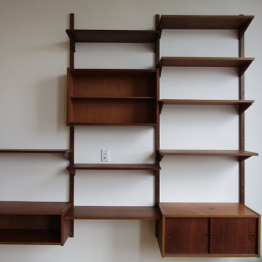 P.S Systems Poul Cadovius Cado Style 3 Bay Wall Unit 