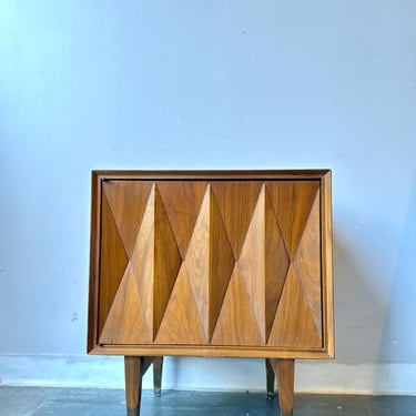 MCM Diamond Front Nightstand or end table 