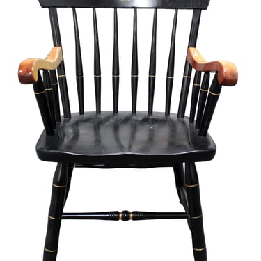 Vintage University of Michigan U of M Spindle Back Wood Desk Chair Armchair 