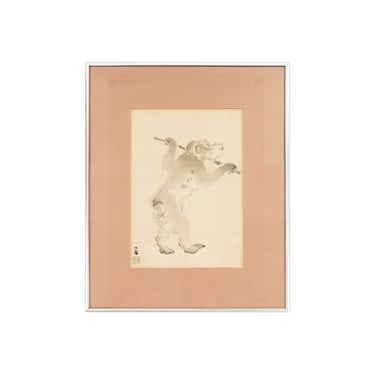 Takeuchi Seiho Monkey Kacho-e Print Japan 