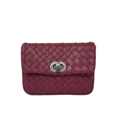 Bottega Brick Red Leather Wallet