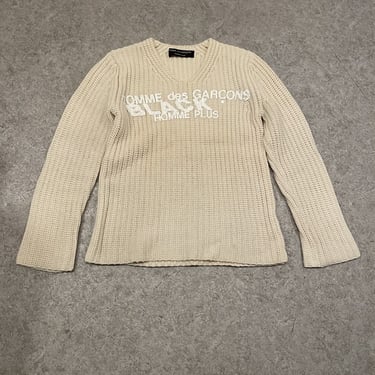 Comme Des Garçons Knit White Sweater 2002