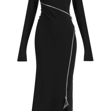 The Attico Twisted Zip Midi Dress With Women