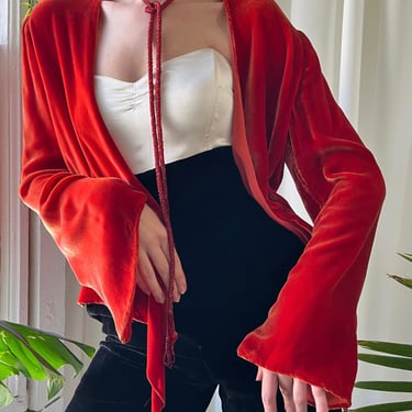 30s Silk Velvet Jacket