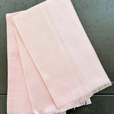 Pink linen guest towels 3 one as is 11x18” 