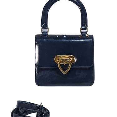 Moschino - Black Leather Mini Crossbody Bag