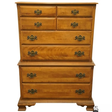 ETHAN ALLEN Heirloom Nutmeg Maple Colonial / Early American 40" Chest on Chest 10-5313 - 211 Finish 