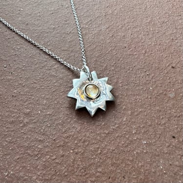Vintage Sunburst Necklace