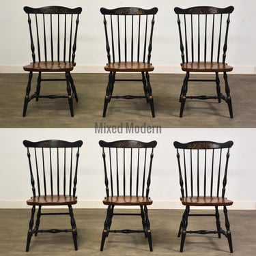 Maple Harvest Dining Chairs by Hitchcock - Set of 6 