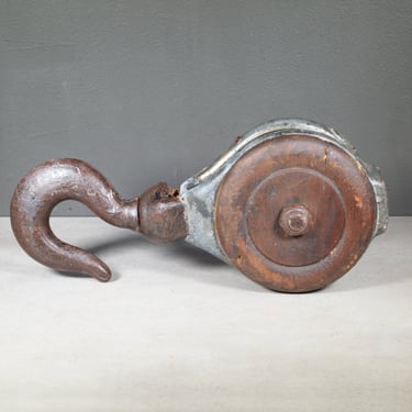 Antique Boston &amp; Lockport Block Co., Block and Tackle Pulley c.1850-1930