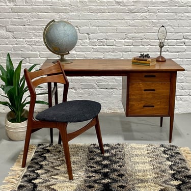 Simple + Clean Mid Century MODERN WALNUT DESK, 1960's 