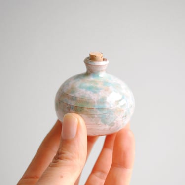 Vintage Miniature Vase with Cork 