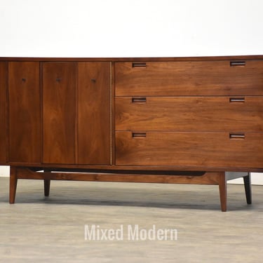 1960’s Refinished Walnut Dresser by American of Martinsville 