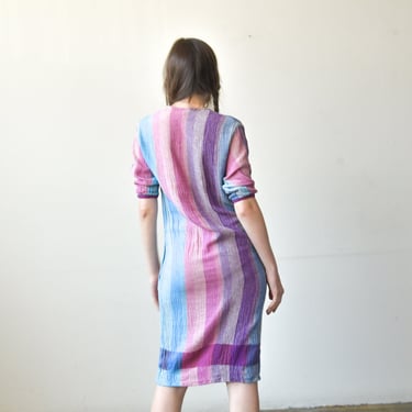 3086d / krizia striped cotton summer dress 