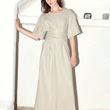 Piedra Heavy Linen Astra Dress