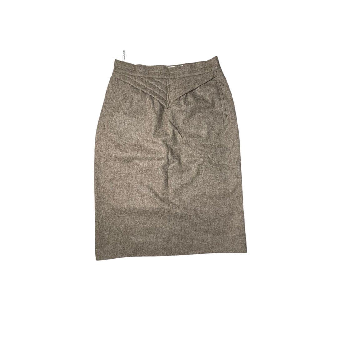 Vintage Escada Brown Wool Skirt, West Germany, Size 42 | North Fork ...