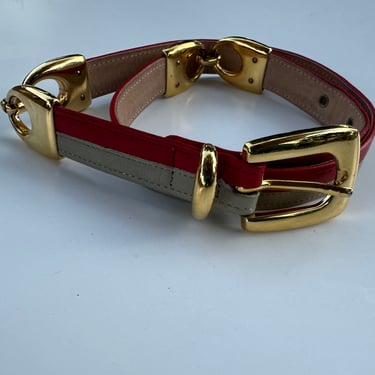 Vtg Carlisle Leather Belt | S/M