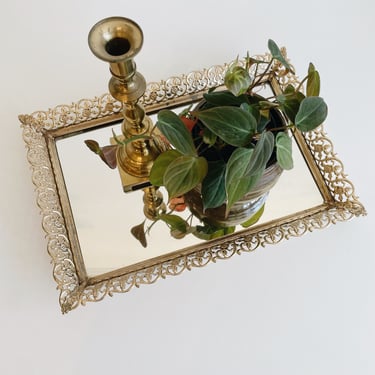 Large Mirrored Tray