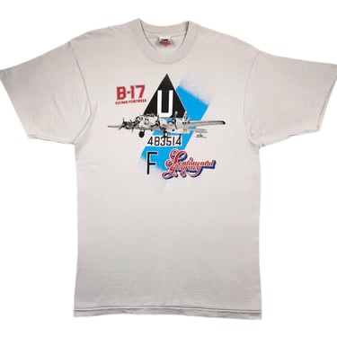 Vintage 90s B-17 Flying Fortress “Sentimental Journey” Military Airplane Graphic T-Shirt Size Large 