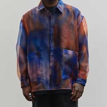 Henrik Vibskov Big Shirt, Blue Orange Blur