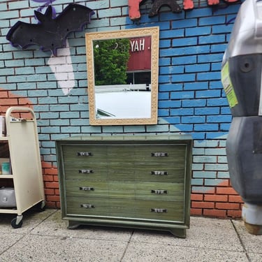 Modern Four Drawer Dresser. Custom Painted.