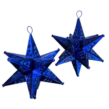 LD Blue 12 Point Star Ornament