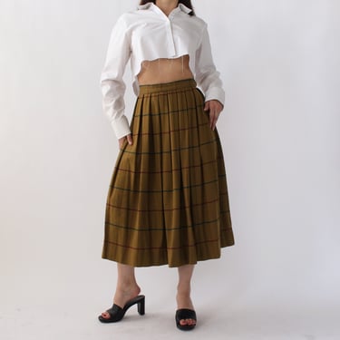Vintage Perry Ellis Wool/Cashmere Skirt - W25
