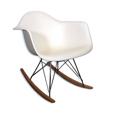 Eames for Herman Miller Contemporary Modern Shell Rocking Armchair 