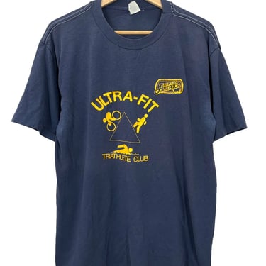 Vintage 80's Fitness America Ultra Fit Triathlon Club T-Shirt XL