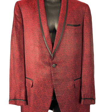 1960's Red Tuxedo Jacket Size 42"