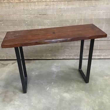 Live Edge Mahogany Hall Table (Tacoma)