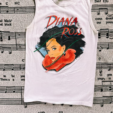 Vintage Diana Ross Concert Sleeveless Tshirt