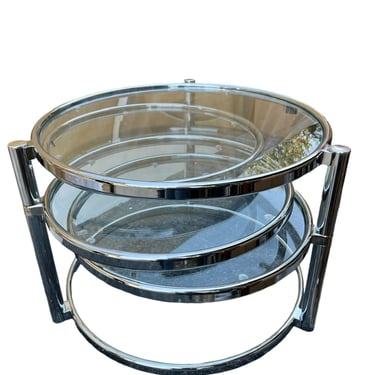 Multi Circle Chrome Table