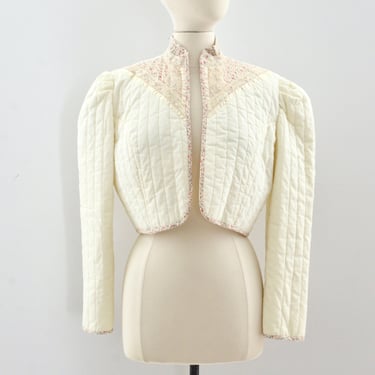 Vintage Quilted Cropped Jacket
