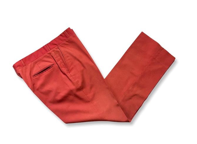 Vintage 1970s CORBIN Nantucket Reds ~ 34.5 x 30.5 ~ Flat Front Pants / Trousers ~ Sailing Cloth ~ 34 35 Waist ~ Ivy / Preppy / Trad ~ GTH 