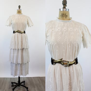 1900s antique EDWARDIAN dress medium | new spring 