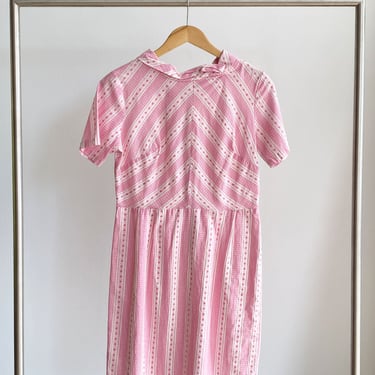 Pink Card Suits Patterned Dress