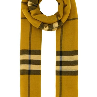 Burberry Unisex Embroidered Wool Foulard