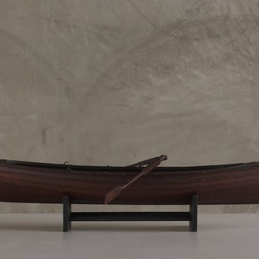 SCRATCH BUILT MODEL OF A ROW BOAT