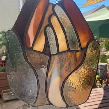 Stained Glass Open Hands 