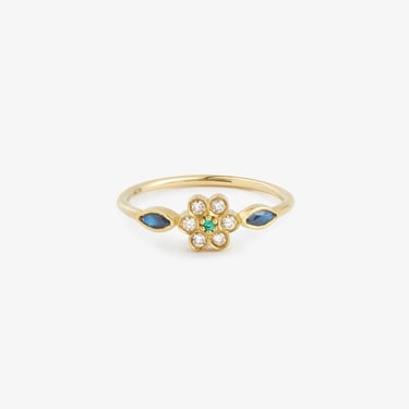 Miniflower Ring 1  - Blue