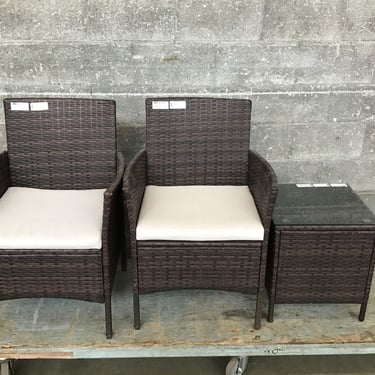 Woven Patio Chair Set (Seattle)